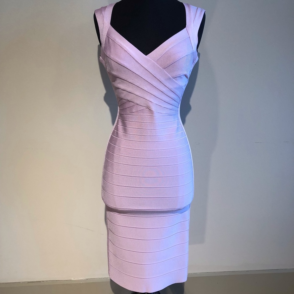 HERVE LEGER SARAI SIGNATURE ESSENTIALS DRESS